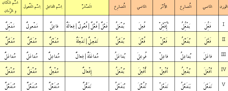 arabic-wazn-verb-hunting